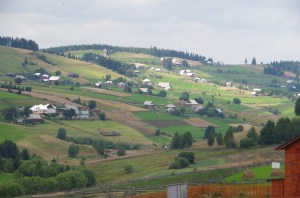 Thatched wigwams as far as the eye can see