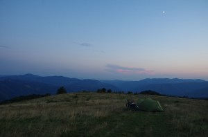 Goodnight from the mountain top