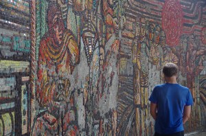 Tiled walled in central theatre