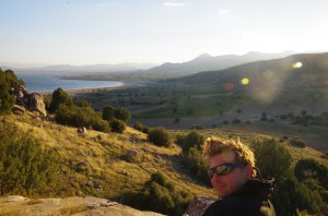 Burda Lake just down the road from the base