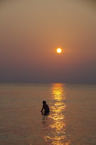 Molten gold painting the sea