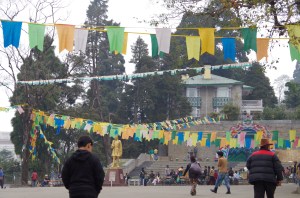 Darjeeling mall sits at the top of the city/mountain