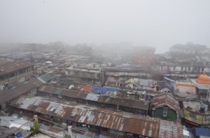 Darjeeling bazaar.  The standard madness of India