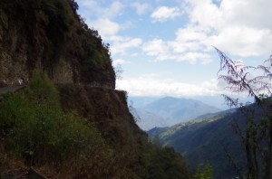 Himalayan roads.  Skinny & with nice steep edges