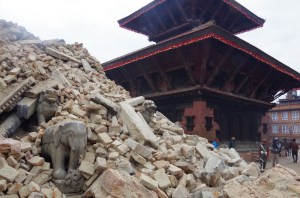 Many of the Kathmandu Valleys famous temples have been reduced to piles of rubble
