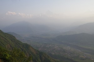 A not so clear Annapurna Range