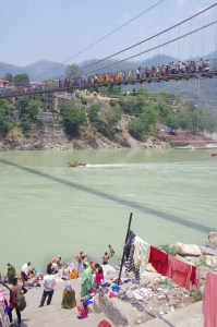 Watching the world go by in Rishikesh