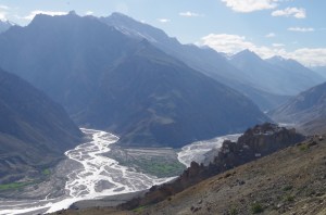 The valley base widens at Dhankar