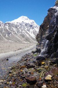 Meltwater getting under our wheels