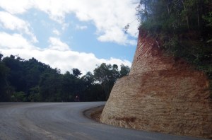 Even the roads are neatly carved