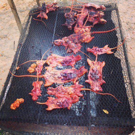 Street food, innards and all, Cambodian style