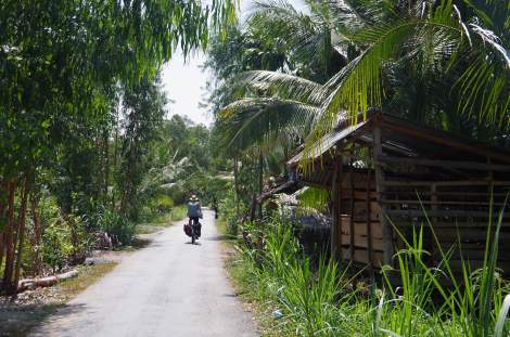 Shaded residential canal ways