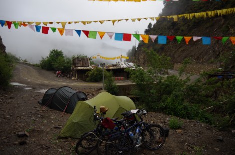 Our first night camping care of the human pit spot