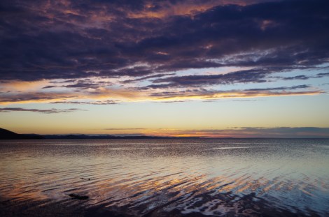 The 1st hurricane began with a beautiful yet ominous sunset
