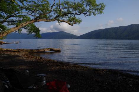 Our breakfast spot on Towada