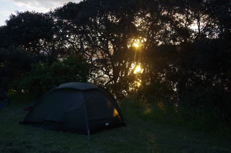 Sunset pitches to hide from evening patrols are a daily practice